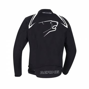 Geacă Moto din Textil BERING MACEO · Negru / Alb  - 1