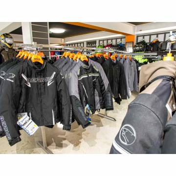 Geacă Moto din Textil BERING MACEO · Negru / Alb  - 5