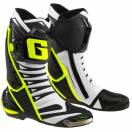 Cizme Moto Sport - Racing cu DryTech GAERNE GP1 EVO · Alb / Negru / Galben Fluo