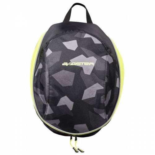 Rucsac pentru Cască Moto BAGSTER CAMO XSD255 · Gri / Negru / Verde Fluo 