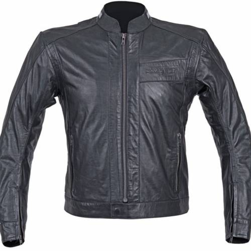 Geacă Moto de Vară din Piele Naturală SIXGEAR ORLANDO · Negru 