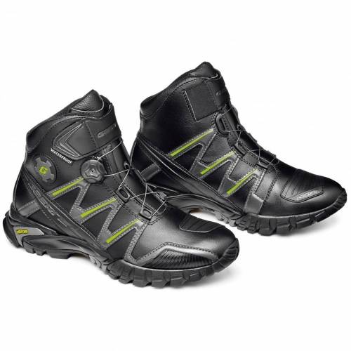 Ghete Moto din Piele GAERNE G-ROUND AQUATECH · Negru 