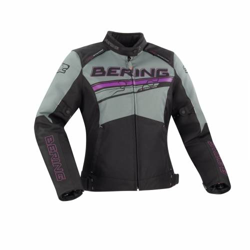 Geacă Moto Damă din Textil BERING LADY BARIO · Roz / Negru 