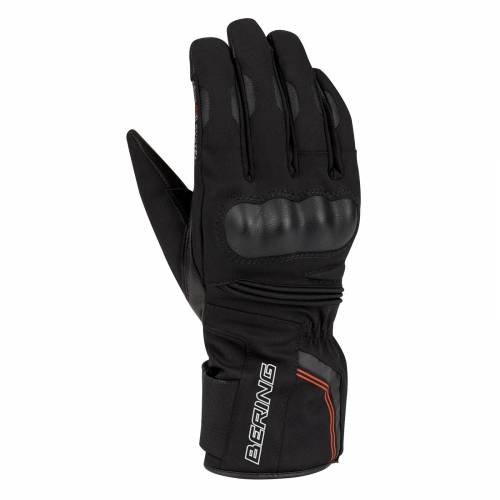 Mănuși Moto Damă de Iarnă din Piele & Textil BERING LADY KAYAK · Negru 