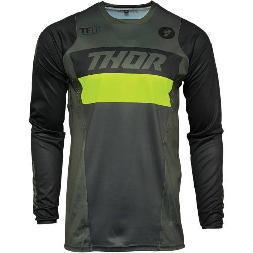 Tricou Enduro - Cross THOR PULSE RACER · Verde / Negru 