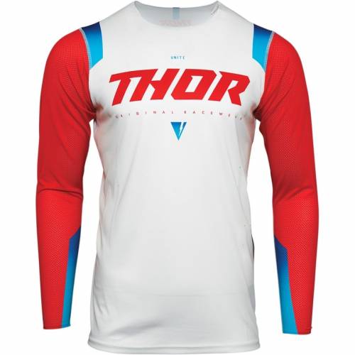 Tricou Enduro - Cross THOR PRIME PRO UNITE · Roșu / Alb 