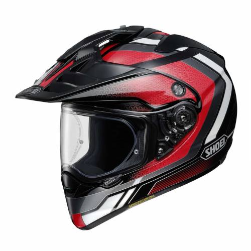 Cască Moto Integrală SHOEI HORNET ADV SOVEREIGN TC-1 · Negru / Roșu / Alb 