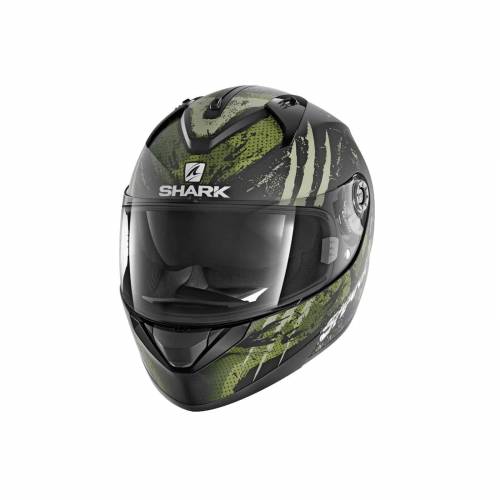 Cască Moto Integrală SHARK RIDILL THREEZY · Negru / Verde 