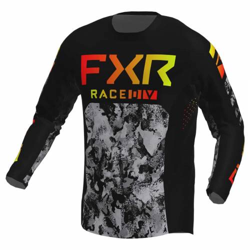 Tricou Enduro Copii FXR RACING PODIUM MX · Negru / Gri 