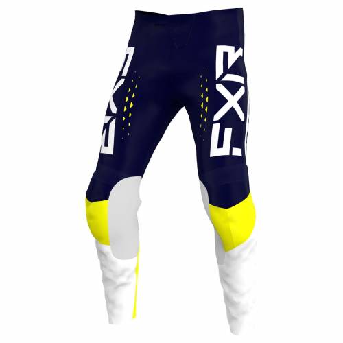 Pantaloni Enduro Copii FXR RACING CLUTCH PRO MX · Albastru / Alb / Galben 