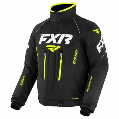 Geacă Snowmobil FXR RACING ADRENALINE F.A.S.T. · Negru / Verde-Fluo 