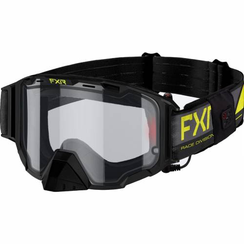 Ochelari Snowmobil cu Lentile Încălzite Electric FXR RACING MAVERICK CORDLESS ELECTRIC · Negru / Galben-Fluo 