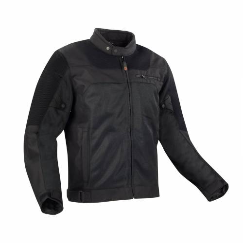 Geacă Moto de Vară din Textil BERING MALIBU · Negru 