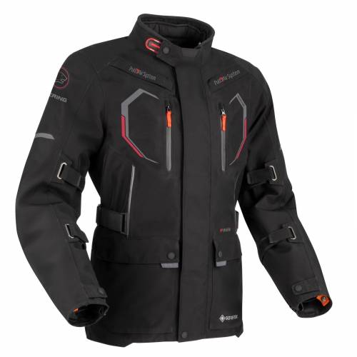 Geacă Moto din Textil GoreTex BERING HURRICANE GTX · Negru 