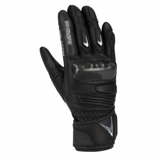 Mănuși Moto Damă din Piele BERING LADY KORA · Negru 