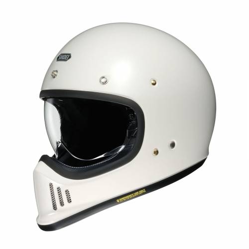 Cască Moto Dual-Sport Vintage SHOEI EX-ZERO · Alb 