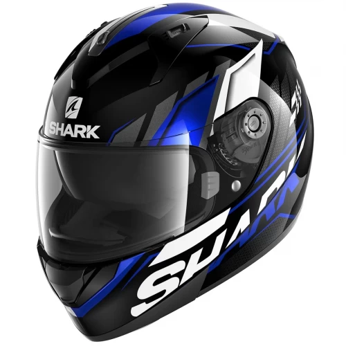 Cască Moto Integrală SHARK RIDILL 1.2 PHAZ · Negru / Albastru / Alb 