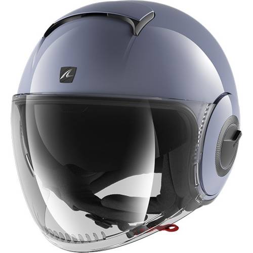 Cască Moto Damă Open Face SHARK NANO BLANK · Gri 