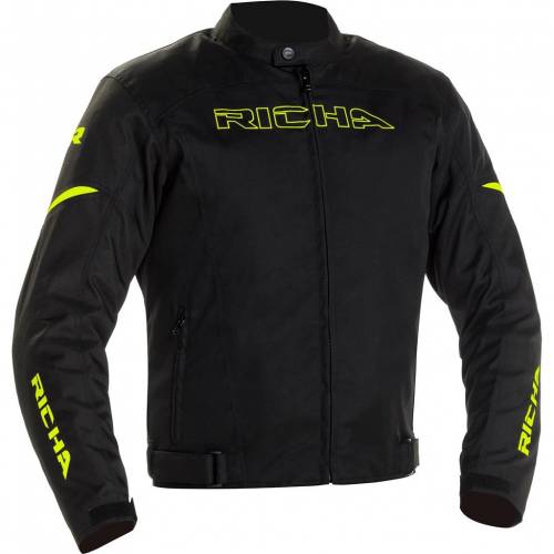 Geacă Moto din Textil RICHA BUSTER WP · Negru / Galben-Fluo 