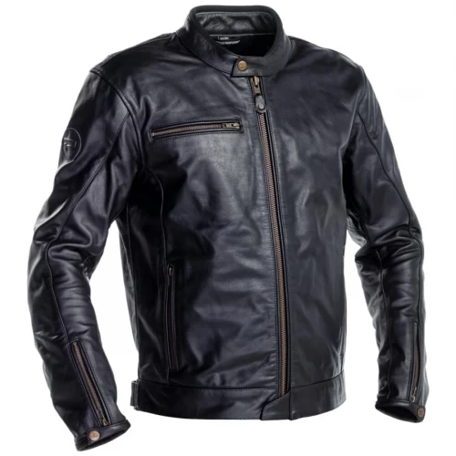 Geacă Moto din Piele RICHA NORMANDIE · Negru 