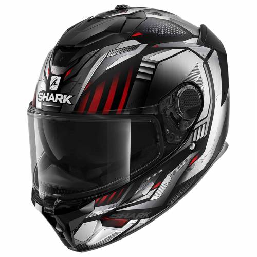 Cască Moto Integrală SHARK SPARTAN GT BCL. MICR. REPLIKAN MAT · Negru / Gri / Roșu 