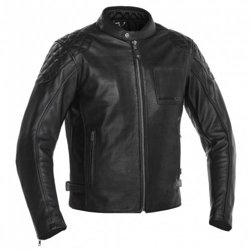Geacă Moto din Piele RICHA YORKTOWN Mărimi Extra · Negru 