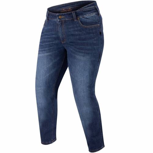 Blugi Moto Damă Stretch cu Kevlar BERING LADY GILDA Queen Size · Albastru 