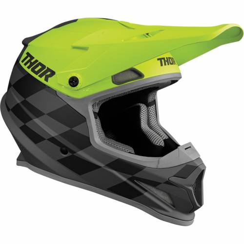 Cască Enduro - Cross THOR SECTOR BIRDROCK · Gri / Verde 