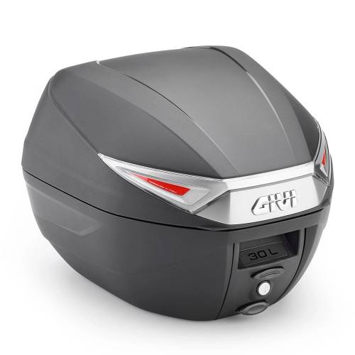 Cutie / Topcase Moto GIVI MONOLOCK C30NT TECH 30L · Negru / Gri / Roșu 