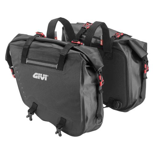 Genți Moto Laterale GIVI GRT718 30L, 15L + 15L, Textil · Negru 