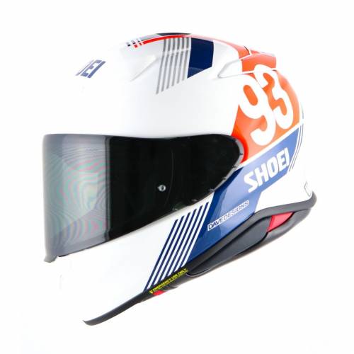 Cască Moto Integrală SHOEI NXR2 MM93 Collection Retro TC-10 · Alb / Albastru / Roșu 