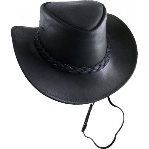 Pălărie Cowboy din Piele WILD WEST LH22990 · Negru 