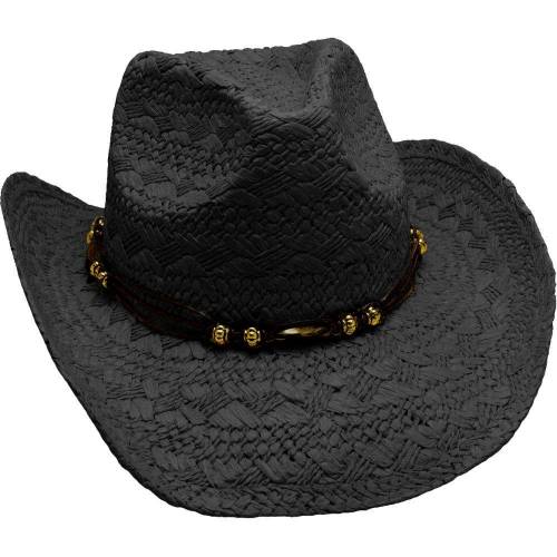 Pălărie Cowboy din Paie WILD WEST SH24462 · Negru 