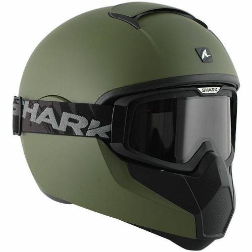 Cască Moto Open Face SHARK VANCORE · Negru / Verde Mat 