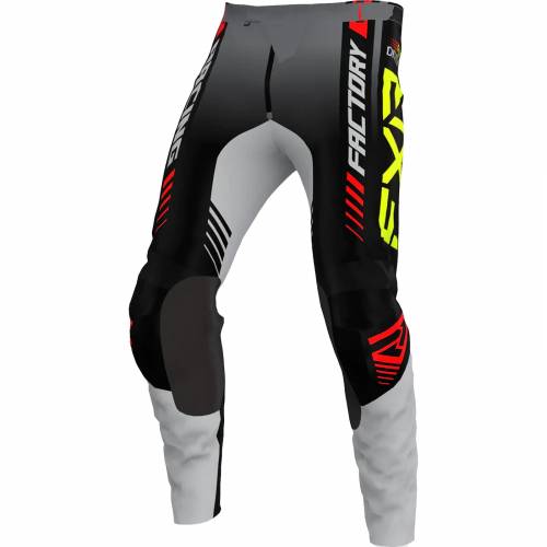 Pantaloni Enduro FXR RACING CLUTCH PRO MX · Gri / Negru / Galben-Fluo / Roșu 