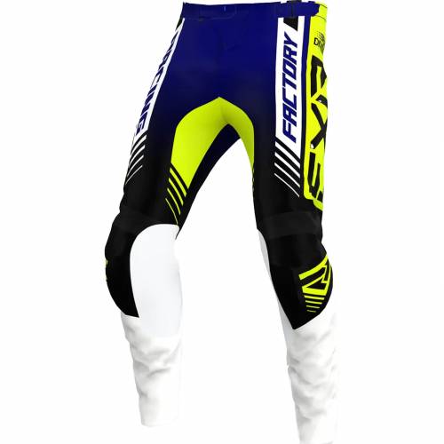 Pantaloni Enduro FXR RACING CLUTCH PRO MX · Albastru / Galben-Fluo / Alb / Negru 
