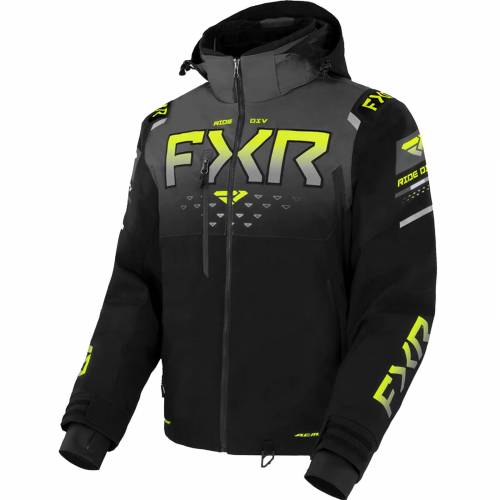 Geacă Snowmobil FXR RACING HELIUM X 2-IN-1 · Negru / Gri / Galben-Fluo 