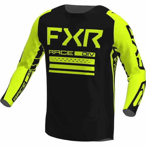 Tricou Enduro FXR RACING CONTENDER MX · Negru / Galben-Fluo 