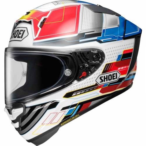 Cască Moto Integrală SHOEI X-SPR PRO Proxy TC-10 · Alb / Roșu / Albastru 