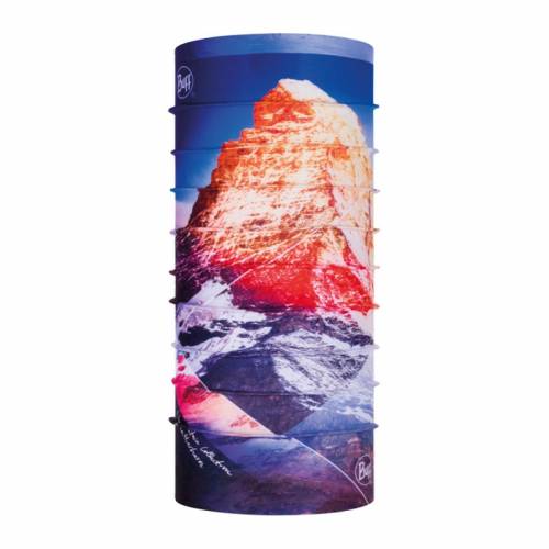 Bandană Tubulară Multifunctională BUFF ORIGINAL ECOSTRETCH MATTERHORN MULTI · Albastru / Portocaliu 