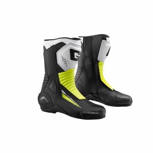 Cizme Moto din Piele GAERNE G-RT · Alb / Negru / Galben 
