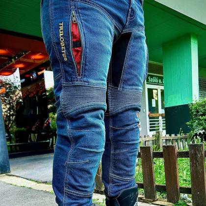 Blugi Moto Slim Fit cu Kevlar TRILOBITE PARADO · Albastru  - 5