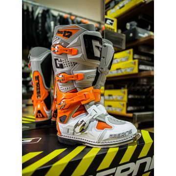 Cizme Enduro - Cross GAERNE SG-12 · Gri / Portocaliu / Alb  - 3