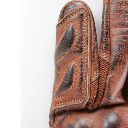 Mănuși Moto din Piele TRILOBITE CAFE · Maro  - 8