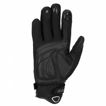 Mănuși Moto Damă din Piele & Textil BERING LADY GINZA · Negru / Alb  - 1