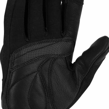 Mănuși Moto Damă din Piele & Textil BERING LADY GINZA · Negru / Alb  - 3