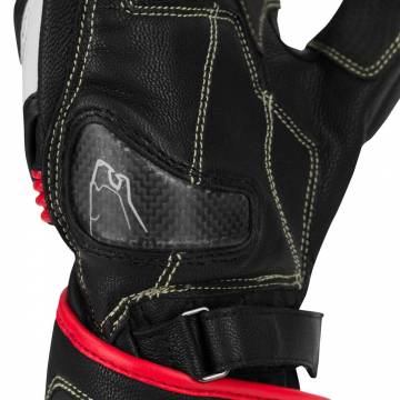 Mănuși Moto din Piele BERING PRO-R · Negru / Alb / Roșu  - 3