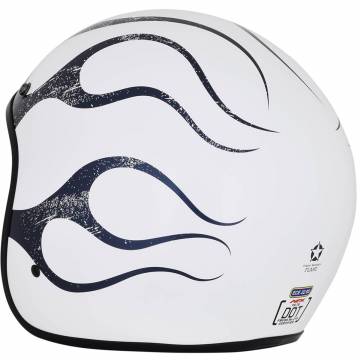 Cască Moto Open-Face AFX FX76 VINTAGE · Alb / Albastru  - 3