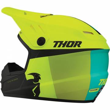 Cască Enduro - Cross Copii THOR SECTOR RACER · Verde / Galben Fluo  - 1