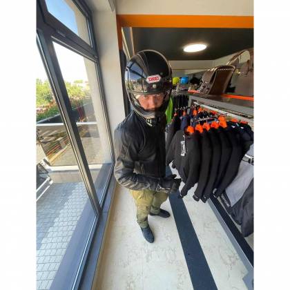 Geacă Moto de Vară din Piele Naturală SIXGEAR ORLANDO · Negru  - 3